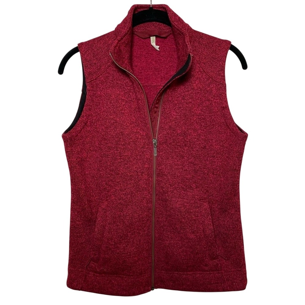 Mountain‎ Khakis Women's Knit Fleece Vest Size Small Pink Outdoors Active Hiking